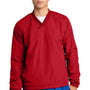 Sport-Tek Mens V-Neck Wind Jacket - True Red