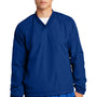 Sport-Tek Mens V-Neck Wind Jacket - True Royal Blue