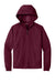 Sport-Tek JST73/TJST73 Mens Water Resistant Full Zip Hooded Jacket Maroon Flat Front