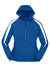 Sport-Tek JST81 Mens Full Zip Hooded Jacket True Royal Blue/White Flat Front