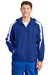 Sport-Tek JST81 Mens Full Zip Hooded Jacket True Royal Blue/White Model Front