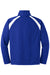 Sport-Tek JST90 Mens Full Zip Track Jacket True Royal Blue/White Flat Back