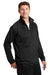 Sport-Tek JST90 Mens Full Zip Track Jacket Black Model 3q