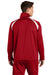 Sport-Tek JST90 Mens Full Zip Track Jacket True Red/White Model Back