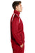 Sport-Tek JST90 Mens Full Zip Track Jacket True Red/White Model Side