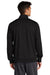 Sport-Tek JST94 Mens Full Zip Track Jacket Black/White Model Back