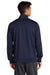 Sport-Tek JST94 Mens Full Zip Track Jacket True Navy Blue/White Model Back