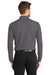 Port Authority K100LS Mens Core Classic Long Sleeve Polo Shirt Graphite Grey Model Back