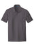 Port Authority K100P Mens Core Classic Short Sleeve Polo Shirt w/ Pocket Graphite Grey Flat Front