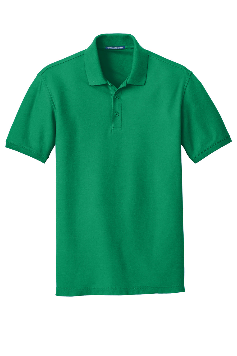 Port Authority K100/TLK100 Mens Core Classic Short Sleeve Polo Shirt Bright Kelly Green Flat Front