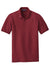 Port Authority K100/TLK100 Mens Core Classic Short Sleeve Polo Shirt Burgundy Flat Front