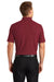 Port Authority K100/TLK100 Mens Core Classic Short Sleeve Polo Shirt Burgundy Model Back