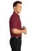 Port Authority K100/TLK100 Mens Core Classic Short Sleeve Polo Shirt Burgundy Model Side