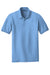 Port Authority K100/TLK100 Mens Core Classic Short Sleeve Polo Shirt Carolina Blue Flat Front