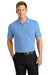 Port Authority K100/TLK100 Mens Core Classic Short Sleeve Polo Shirt Carolina Blue Model Front