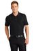 Port Authority K100/TLK100 Mens Core Classic Short Sleeve Polo Shirt Black Model Front