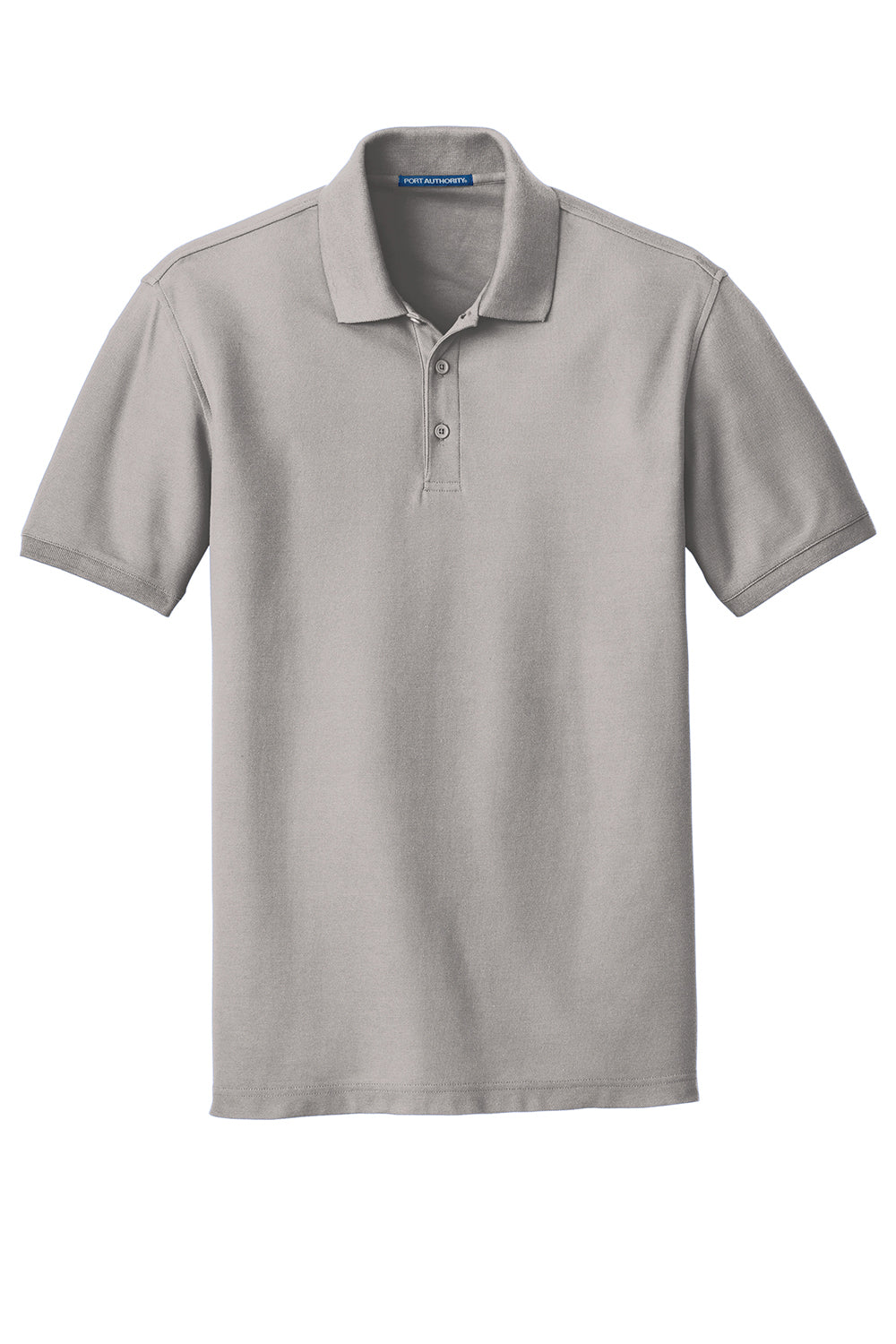 Port Authority K100/TLK100 Mens Core Classic Short Sleeve Polo Shirt Gusty Grey Flat Front