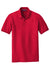 Port Authority K100/TLK100 Mens Core Classic Short Sleeve Polo Shirt Rich Red Flat Front