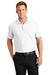 Port Authority K100/TLK100 Mens Core Classic Short Sleeve Polo Shirt White Model Front