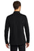 Port Authority K110LS Mens Dry Zone Performance Moisture Wicking Long Sleeve Polo Shirt Deep Black Model Back