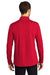 Port Authority K110LS Mens Dry Zone Performance Moisture Wicking Long Sleeve Polo Shirt Rich Red Model Back