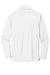 Port Authority K110LS Mens Dry Zone Performance Moisture Wicking Long Sleeve Polo Shirt White Flat Back