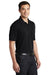 Port Authority K110P Mens Dry Zone Moisture Wicking Short Sleeve Polo Shirt w/ Pocket Deep Black Model 3q