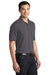 Port Authority K110P Mens Dry Zone Moisture Wicking Short Sleeve Polo Shirt w/ Pocket Graphite Grey Model 3q