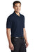 Port Authority K110P Mens Dry Zone Moisture Wicking Short Sleeve Polo Shirt w/ Pocket River Navy Blue Model 3q