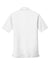 Port Authority K110P Mens Dry Zone Moisture Wicking Short Sleeve Polo Shirt w/ Pocket White Flat Back