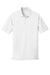 Port Authority K110P Mens Dry Zone Moisture Wicking Short Sleeve Polo Shirt w/ Pocket White Flat Front