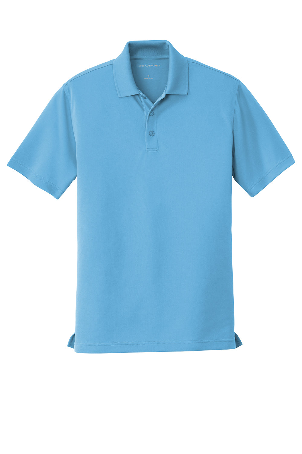 Port Authority K110 Mens Dry Zone Moisture Wicking Short Sleeve Polo Shirt Carolina Blue Flat Front