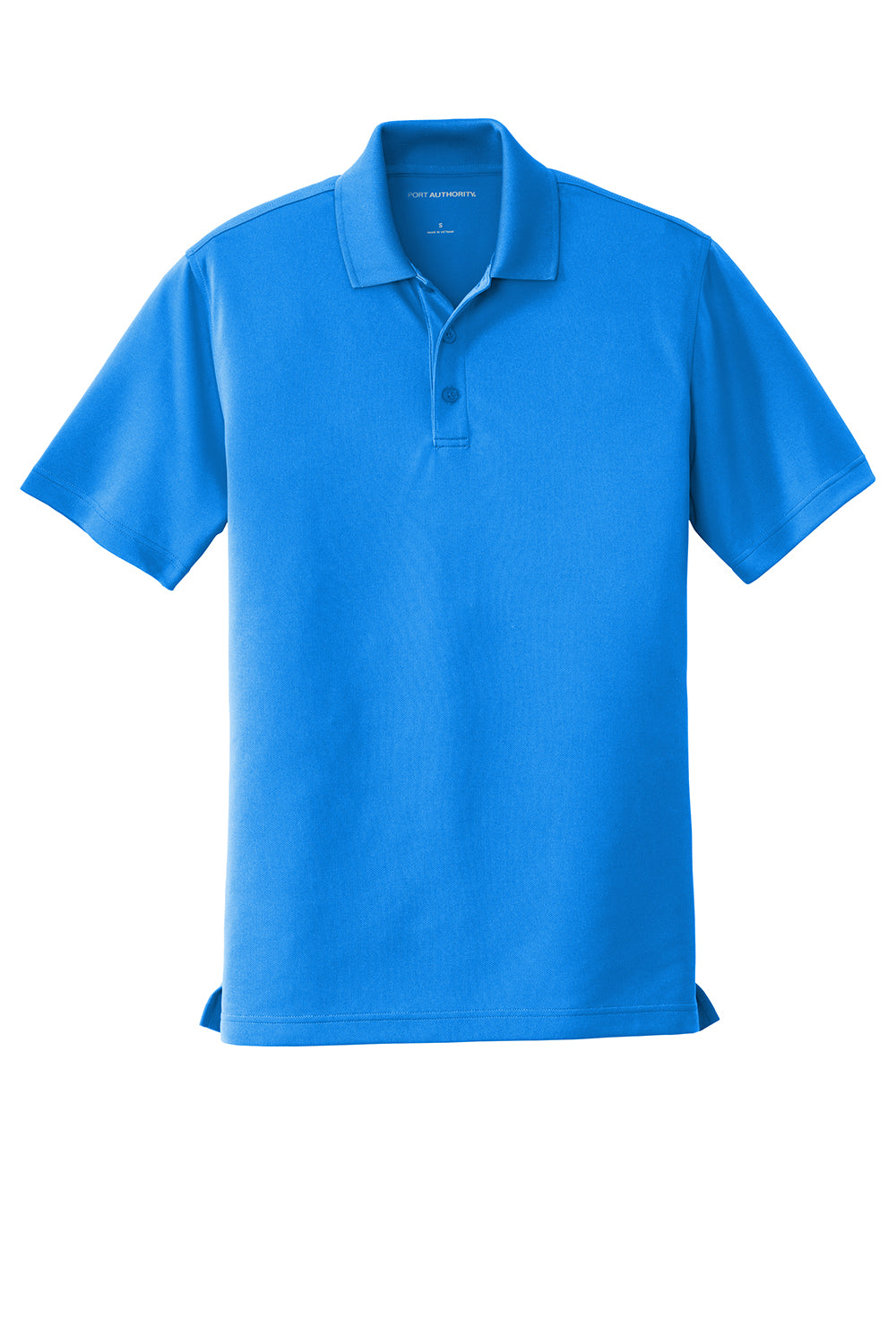 Port Authority K110 Mens Dry Zone Moisture Wicking Short Sleeve Polo Shirt Coastal Blue Flat Front