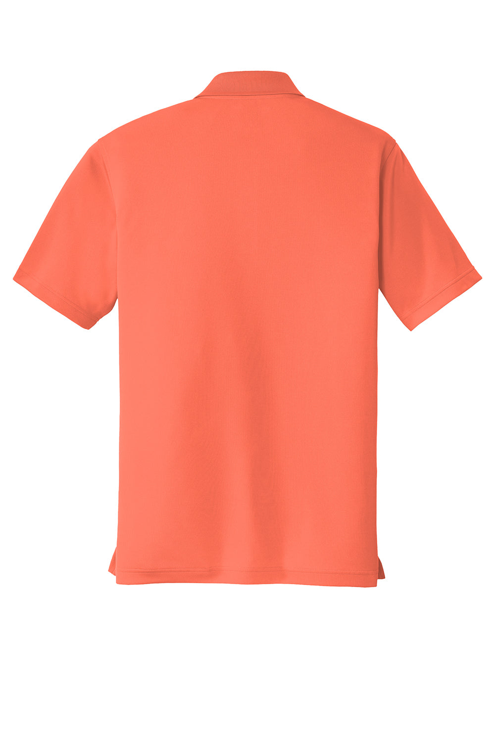 Port Authority K110 Mens Dry Zone Moisture Wicking Short Sleeve Polo Shirt Coral Splash Flat Back