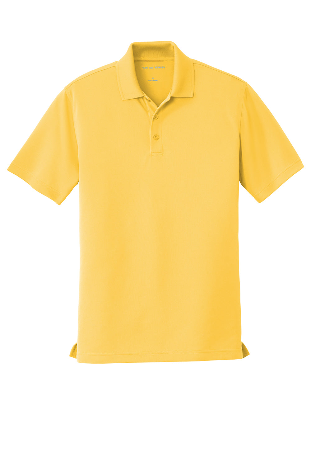 Port Authority K110 Mens Dry Zone Moisture Wicking Short Sleeve Polo Shirt Sunburst Yellow Flat Front