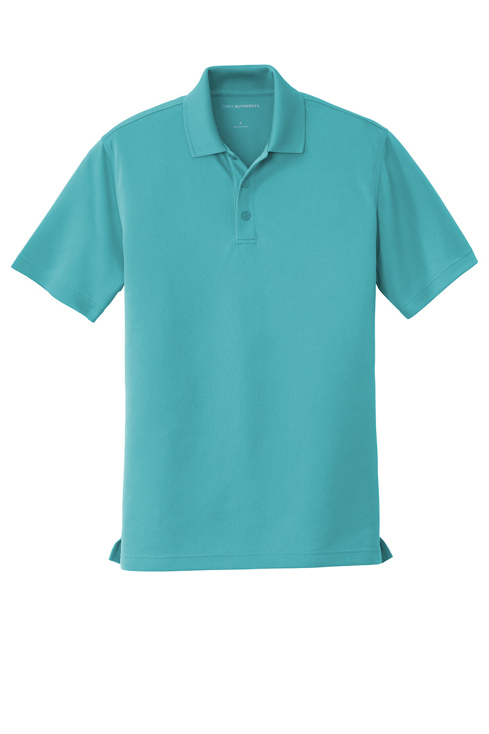 Port Authority K110 Mens Dry Zone Moisture Wicking Short Sleeve Polo Shirt Aquamarine Flat Front