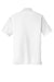 Port Authority K110 Mens Dry Zone Moisture Wicking Short Sleeve Polo Shirt White Flat Back