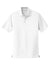 Port Authority K110 Mens Dry Zone Moisture Wicking Short Sleeve Polo Shirt White Flat Front