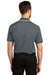 Port Authority K111 Mens Dry Zone Moisture Wicking Short Sleeve Polo Shirt Graphite Grey/White Model Back