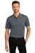 Port Authority K111 Mens Dry Zone Moisture Wicking Short Sleeve Polo Shirt Graphite Grey/White Model Front