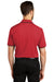 Port Authority K111 Mens Dry Zone Moisture Wicking Short Sleeve Polo Shirt Rich Red/Deep Black Model Back