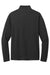 Port Authority K112 Mens Dry Zone Moisture Wicking Micro Mesh 1/4 Zip Sweatshirt Deep Black Flat Back