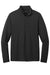 Port Authority K112 Mens Dry Zone Moisture Wicking Micro Mesh 1/4 Zip Sweatshirt Deep Black Flat Front