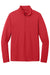 Port Authority K112 Mens Dry Zone Moisture Wicking Micro Mesh 1/4 Zip Sweatshirt Rich Red Flat Front