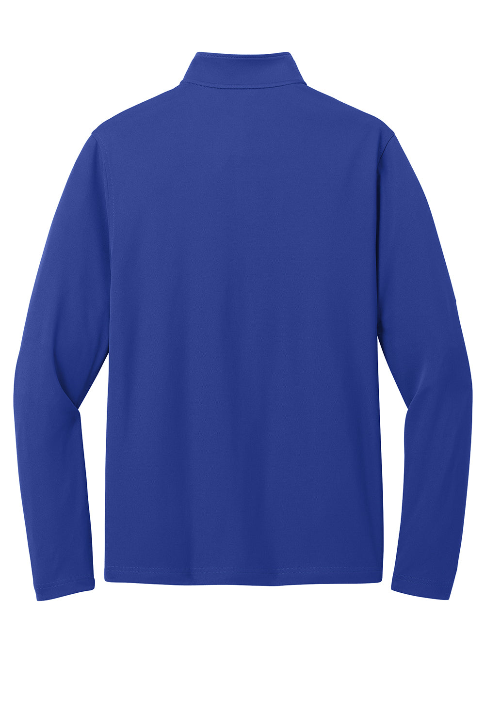 Port Authority K112 Mens Dry Zone Moisture Wicking Micro Mesh 1/4 Zip Sweatshirt True Royal Blue Flat Back