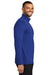 Port Authority K112 Mens Dry Zone Moisture Wicking Micro Mesh 1/4 Zip Sweatshirt True Royal Blue Model Side