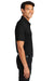 Port Authority K398 Mens Staff Performance Moisture Wicking Short Sleeve Polo Shirt Black Model Side