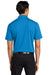 Port Authority K398 Mens Staff Performance Moisture Wicking Short Sleeve Polo Shirt Brilliant Blue Model Back