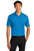 Port Authority K398 Mens Staff Performance Moisture Wicking Short Sleeve Polo Shirt Brilliant Blue Model Front