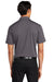 Port Authority K398 Mens Staff Performance Moisture Wicking Short Sleeve Polo Shirt Graphite Grey Model Back